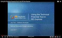 Using the Technical Potential Tool in the RE Data Explorer