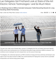 Lao Delegates Get Firsthand Look at State-of-the-Art Electric Vehicle Technologies—and So Much More