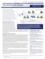 Grid-Integrated Distributed Solar: Addressing Challenges for Operations and Planning