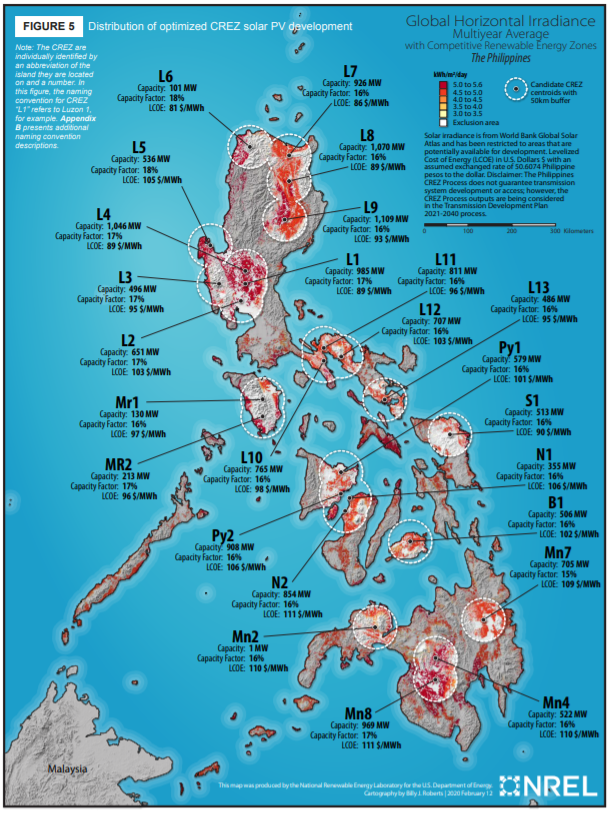 CREZ solar map