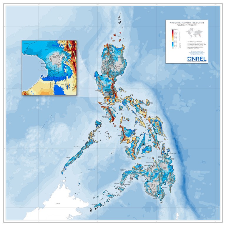 Wind resource maps and data